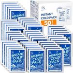 50 Pack Instant Ice Cold Pack (6” x