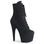 Pleaser Womens ADORE-1020FS/BFS/M Boots, Blk Faux Suede/Blk Faux Suede, 5 UK