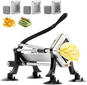 BIEAMA Commercial French Fry Cutter with 1/4", 3/8", 1/2" Blades
