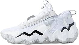 adidas Men's Exhibit B Basketball Shoe, White/Core Black/Team Light Grey, 11.5
