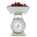 Salter SA00562CFEU12 Timeless Mechanical Kitchen Scale – Baking Scale with 5 kg Capacity, 1 Litre Dishwasher Safe Bowl, Analogue Food Scale, Classic Design, Easy Read Large Dial, 22cm Height, Cream