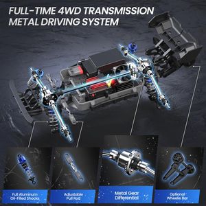 DEERC 1:16 Brushless RC Truck – High-Speed Remote Control Car