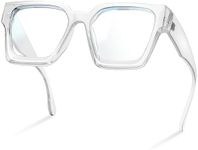 livho Oversized 99% Blue Light Glasses for Woman - Rectangle Fashion Glasses for Computer, Chic Preppy Frame - Anti Eyestrain