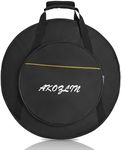 AKOZLIN 21" Cymbal Gig Bag with Carry Handle,5mm thick Padded cotton for perfect protection, Great for Dust-proof and waterproof Storage（Black)