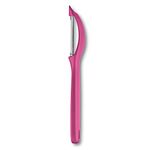 Victorinox Swiss Made Stainless Steel Multipurpose Peeler Serrated/Wavy Edge Universal Peeler for Professional and Household Kitchen, Pink, Fruit & Vegetable Peeler | 7.6075.5