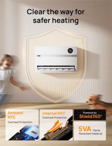 Dreo Smart Electric Wall Heater – WiFi Space Heater, Remote Control