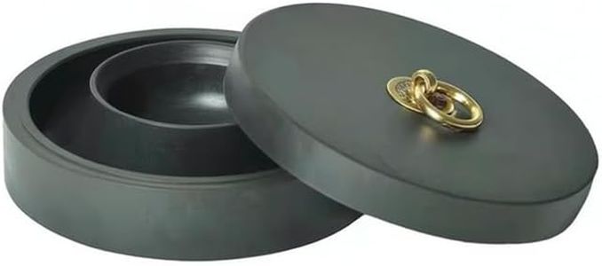 Natural Stone Calligraphy Inkwell with Lid 10cm Round Ink (7 inch)