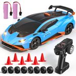 Lamborghini Remote Control Car, 1:24 Scale Officially Licensed Lambo Toy Car, 25KM/H High Speed Fast RC Drift Car with LED Light 2.4GHz Model Cars for Boys Girls Kids Adults Birthday Ideas Gift