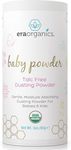 USDA Organic Baby Powder Talc-Free Dusting Powder - Soothing Organic Arrowroot, Calendula and Cornstarch Baby Powder for Newborn, Babies and Toddlers - Made in USA - 3oz/85g