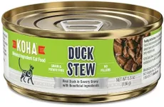 KOHA Minimal Ingredient Duck Stew for Cats, High Protein Limited Ingredient Wet Cat Food, 5.5oz Cans (Case of 24)