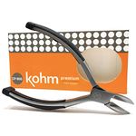 Kohm CP-900 Toenail Clippers for Thick or Fungus Nails for Seniors Long Jaw Soft Rubber Handle