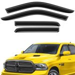 AEROGUYS Tape-On Window Deflectors Extra Durable Window Visors Rain Guards Fit for Dodge Ram 1500 2009-2018 Crew Cab, Sun Visors, Wind Deflectors, Vent Visors, Truck Accessories - 4pcs. AG0329