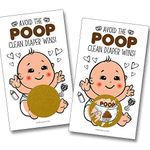 Baby Shower Scratch Off Poop Game | Gender Neutral Baby Shower Game, Prize, Icebreaker, Activity | 25 Pack 3 Winners