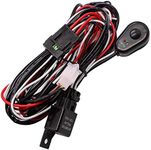HUIQIAODS LED Light Bar Wiring Harness Kit 12V 40A Relay On/Off Waterproof Switch