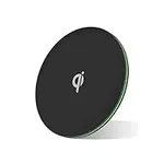 MMOBIEL Wireless Charger 15W Qi Charging - Wireless Charging Pad Compatible with iPhone and Samsung Charging Pad Also Compatible with AirPods and Galaxy Buds - Wireless Qi Fast Charger - Black
