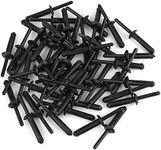 uxcell 50pcs Plastic Rivet Bumper F