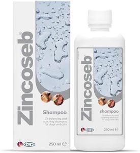 ICF | Zincoseb Dog Shampoo for Itchy Skin Relief Anti Itch + Antifungal + Antibacterial for Dogs & Cats | Made for Pets with Sensitive Skin | 250 ml