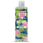 Faith In Nature Natural Wild Rose Body Wash, Balacing Shower Gel, Vegan and Cruelty Free, No SLS or Parabens, 400 ml