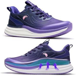 Women's Orthopedic Casual Running Sneakers, Stable Arch Support for Plantar Fasciitis and Heel Pain, Lightweight Cushioned Design for Daily Work and Walking, Purple, Size 8