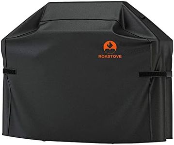 Roastove BBQ Grill Cover, 600D Heavy Duty Oxford Fabric Grill Cover for Weber,Brinkmann,Char Broil etc.(UV & Dust & Water Resistant, Weather Resistant, Rip Resistant)(58" L x 24" W x 48" H, Black)