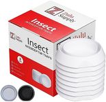 Bed Bug Interceptors - 8 Pack, White, Eco-Friendly, No Pesticides or Powders Needed, for Bed Legs or Furniture, Bedbug Interceptors, All Natural, Traps, Repellent, Killer, Catcher, Detector, Monitor