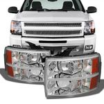 Chevy Silverado OE Replacement Headlights Driver/Passenger Head Lamps Pair New