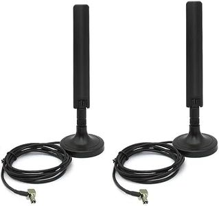 10dBi External 5G 4G LTE 3G GPRS GSM TS9 Magnetic Base MIMO Antenna for Netgear AT&T Nighthawk M6 MR6110 MR6500 M5 MR5100 M1 MR1100 LB1121, LB2120 Huawei MiFi Hotspots Router,5FT,2-Pack