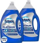 Dawn Platinum Dish Soap Liquid, Dishwashing Liquid, Dish Detergent Liquid, Dish Liquid, Refreshing Rain Scent, 54.8 fl oz (Pack of 2), Dish Soap Bulk