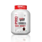 GNC Pro Performance 100% Whey Protein | 4 lbs, 1.81 Kg | Muscle Growth | Muscle Recovery | DigeZyme® For Easy Digestion | Informed Choice Certified | 24g Protein | 5.5g BCAA | Chocolate Fudge