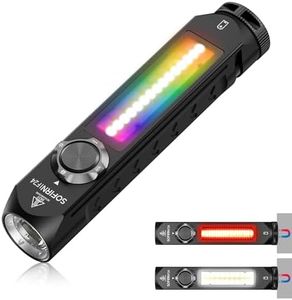 Sofirn IF24 Torch Rechargeable 2000 Lumens, EDC Flashlight with COB RGB Light, Magnetic Flash Light, Handheld Torch Flashlight, Powerful Torch Flash Light for Camping, Emergency