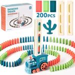 BAIWER 200 PCS Domino Train Toy Set