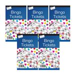 Bingo Game Tickets - 600 Games In Jumbo Size In Pack Of 5