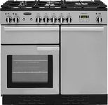 Rangemaster Professional Plus PROP100DFFSS/C 100cm wide Dual Fuel Range Cooker with Gas Hob - Stainless Steel - A/A Rated