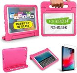 Official Cooper Dynamo Apple iPad 10.2 Case for Kids | iPad 9th Generation Case Kids, iPad 8th/7th/10.2 inch Case for Kids, Lightweight with Screen Protector, Handle, Pencil Holder (Bubble Gum Pink)