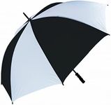 Wind Resistant FibreLight Large Golf Umbrella - Black/White