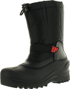 L&M Men's Winter Snow Boots Shoes Waterproof Insulated 2008 (7, Black 2008)