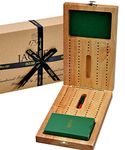 Jaques of London Cribbage Board | Luxury Cribbage Set With Cards And Case | Premium Cribbage | Ideal Cribbage Board | Since 1795