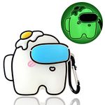 Compatible AirPods case Cover, Luminous Funny Anime Case for Airpods 2&1, Soft Silicone Cute Cartoon Apple AirPods 2nd/1st Disney Case for Man Kids Teens Boys Girls