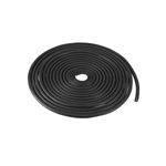 uxcell Nitrile Rubber Round Seal Strip, 5mm(13/64") Diameter 8 Meters (26.25Ft) Long Hard Solid Rubber Weather Stripping for DIY Gasket, Industrial Equipment, and Furniture