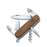 Victorinox Swiss Army Knife - Spartan - 10 Functions, Multi-utility tool - Walnut Wood, Brown, 91 mm