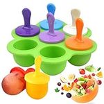 NATUCE Silicone Ice Lolly Molds, Colorful Popsicle Molds with Plastic Sticks, Ice Pop Mould, Reusable Ice Lolly Moulds Ice Lolly Makers, Popsicle Moulds for Kids- Food Grade, BPA Free, Dishwasher Safe