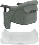 Inglesina Fast Table Chair - Pine Green Melange + Fast Dining Tray - Portable Baby High Chair - for Babies & Toddlers up to 37 lbs - Fits Tables 0.8'' to 3.5'' Thick - Compact - Travel Bag Included