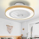 EKDADL Wood Ceiling Fans with Light