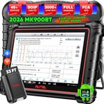 Autel Scanner MaxiCOM MK900BT, 2026 MK900-BT Bidirectional Diagnostic Scan Tool, 2.0 BT Ver. of MK900 MX900 8in Up of MK808S MK808BT PRO MX808S MK808Z, 3K+ Active Tests, 40+ Reset, CANFD DoIP, FCA SGW