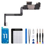 DGSCSMY for iPhone 11 Earpiece Front Speaker Replacement Repair 6.1", Ear Module Part with Ambient Light Sensor Flex Cable OEM Connector Proximity Sensor Fix Tools Kit iPhone11 for A2111 A2223 A2221