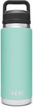 YETI Rambler 26 oz Bottle, Vacuum Insulated, Stainless Steel with Chug Cap, Seafoam
