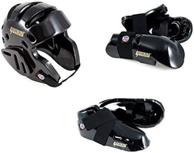Lightning Black Karate Sparring Gear Package Deal - Child Large