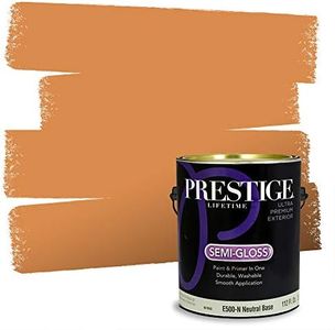 PRESTIGE Paints Exterior Paint and Primer In One, 1-Gallon, Semi-Gloss, Comparable Match of Sherwin Williams* Serape*