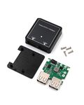 Villageboom DIY 5V DC Voltage Converter Step-Down Converter Input 5V-20V, Output Dual USB 5V 3A Max/ Voltage Regulator Voltage Stabilizer with Housing for Installation on Solar Modules