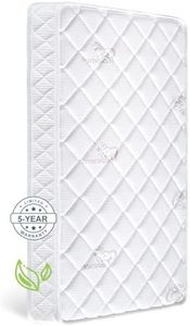 Baby Crib & Toddler Bed Mattress 52"x27.6"x5" - 100% Breathable Knitted Fabric, Firm and Safe, Non-Toxic Crib Mattress Fits Standard Full-Size Cribs & Toddler Beds